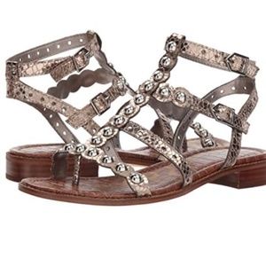 Sam Edelman Metallic Gladiator Sandals